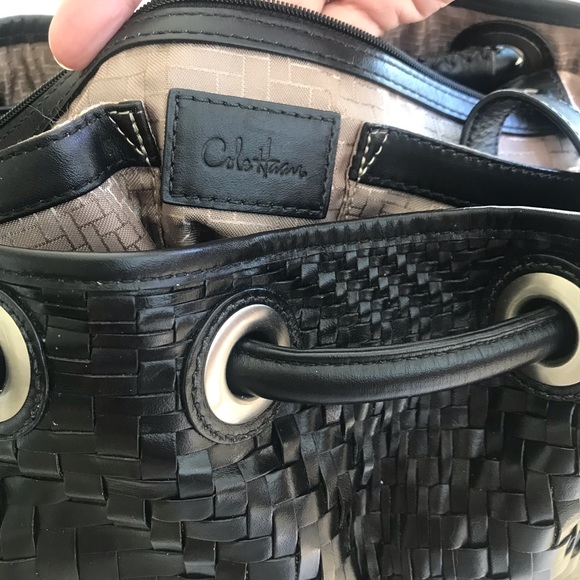 COLE HAAN Woven Leather Bag EUC! - Picture 12 of 13